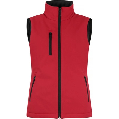 Clique Padded Softshell Vest Women red