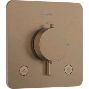 Hansgrohe Ecostat Comfort Q - Термостатичен смесител за вграждане, за 2 извода, четкан бронз 33713140 (33713140)