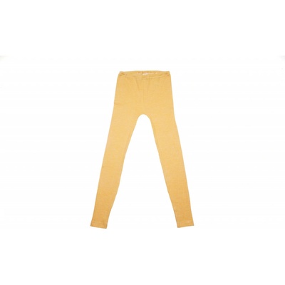 Dětské legíny merino/bavlna/hedvábí Cosilana žlutý melír