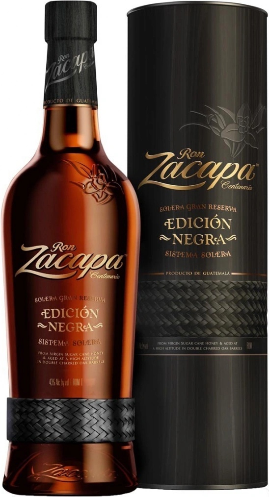 Ron Zacapa Centenario Edición Negra 23y 43% 1 l (tuba)