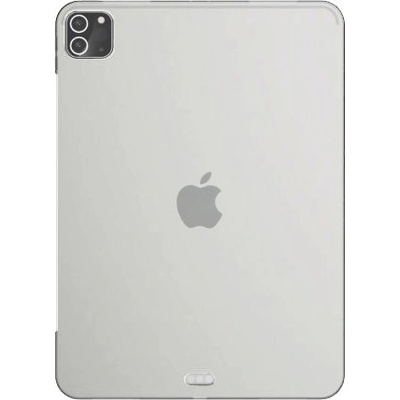 Мек калъф с изрезка Apple Pencil за iPad Pro 12, 9" (2018-2022) - чист (33188)