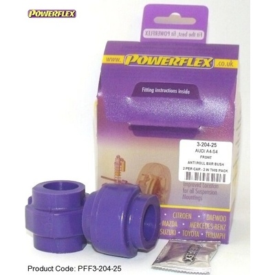 Powerflex Silentbloky Audi A4 / S4 Quattro (95-01) / RS4 Quattro (00-01) Front Anti Roll Bar Bush 25mm (4)