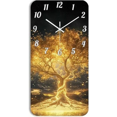 Predator Q1 Nástěnné hodiny, strom života, 58 cm × 29 cm
