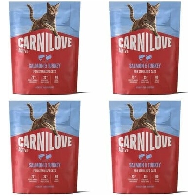 CARNILOVE Active Cat Salmon and Turkey Sterilised 4 x 400 g