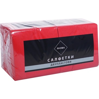 Rioba Салфетки червени 33x33см 400бр