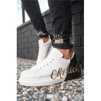 Chekich Унисекс обувки с връзки CH254 - Черно-Бели #359802 (359802_Черно)