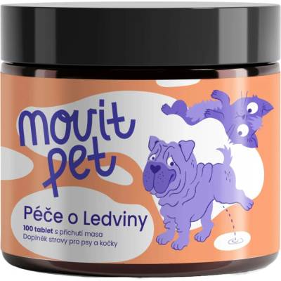 Movit PET Péče o Ledviny s příchutí masa 100 tbl