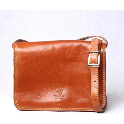 Dámská středně velká crossbody kabelka no. 51 světlehnědá