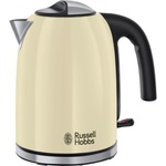 Russell Hobbs Електрическа кана Russell Hobbs Colours Plus Classic Cream 20415-70, 2400W, 1.7 л, Бързо завиране, Скрит нагревател, 360° основа, Индикатор, Кремав (2041570) Електрически кани