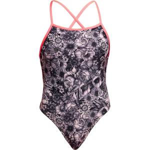 Funkita Дамски бански костюм Funkita Women's Tie Me Tight One Piece Swimsuit - Nights Rose - размер 36 (EU) (150-5662-1113)