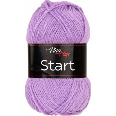 Pletací příze Vlna-Hep START 41315 světle fialová, klasická, 50g/150m