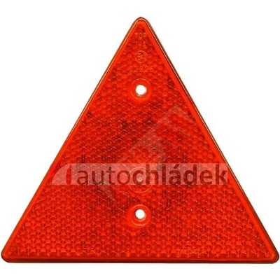 Odrazka trojúhelníková červená FRISTOM, plast s otvory pro šrouby M5 – Hledejceny.cz
