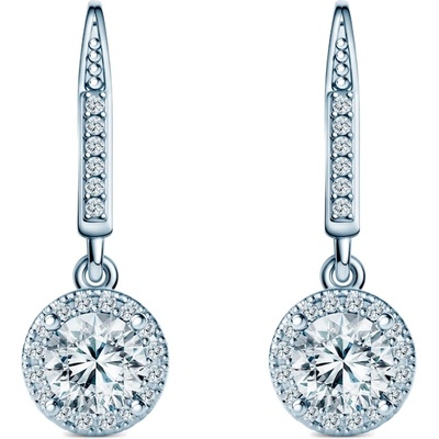 SAVICKI Обеци This is Love: бяло злато, лабораторни диаманти