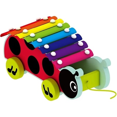 Acool Toy Дървен ксилофон с колелца Acool Toy - Калинка (ACT194)