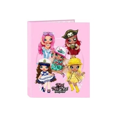 Sparkle Friends Папка с пръстени Sparkle Na! Na! Na! Светло розово 26, 5 x 33 x 4 cm