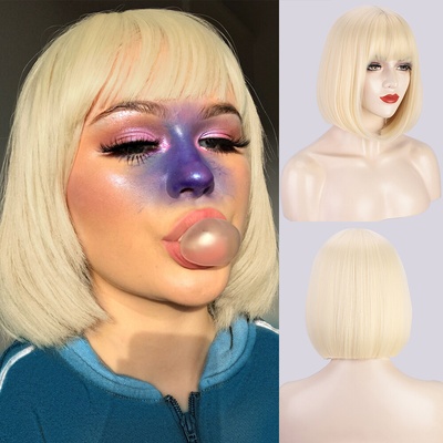 Perleťová blond parochňa Nova