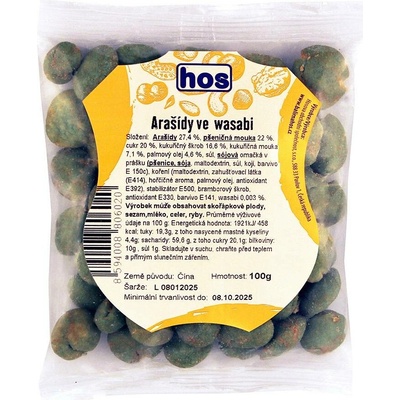HOS Arašídy ve wasabi 100 g