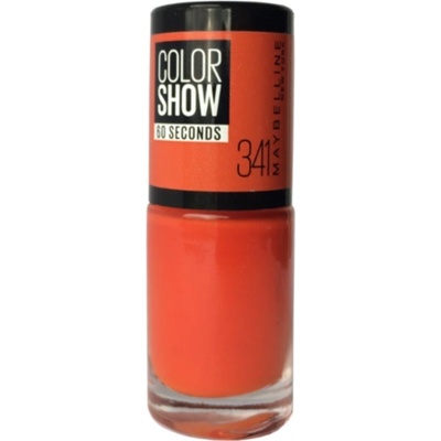 Maybelline Color Show 60 Seconds 341 Лак за нокти Оранжов акцент 7 мл
