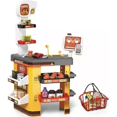 Man Yuk Toys Супермаркет комплект с кош - 52 части (668-131)