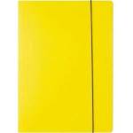 D. Rect A4 cardboard briefcase with elastic band yellow 300g D. RECT