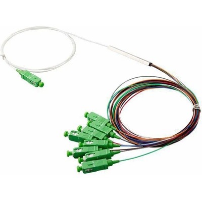 Conneu Оптичен PLC сплитер 1х8 с SC-APC конектори, Blockless, 0.7 м. , Conneu (CNPLC-108-SCA0.7-SCA0.7-BL)