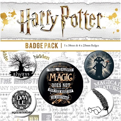 Pyramid International sada placek Harry Potter Symbols 5 ks – Zboží Dáma
