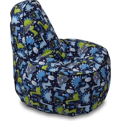 Пуф стол 200л. , OK Junior, Водоустойчив, Перящ се калъф, принт, My Little Dinosaur