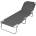 vidaXL Сгъваем шезлонг с регулируема облегалка, сив (44293)