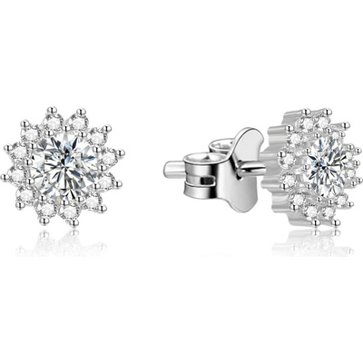 AGATO Stříbrné náušnice se zirkony AGUP1607