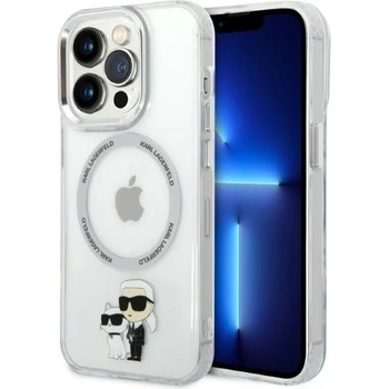 KARL LAGERFELD Кейс Karl Lagerfeld KLHMP14LHNKCIT за iPhone 14 Pro 6.1"", твърд, прозрачен, Iconic Karl&Choupette Magsafe (KXG0057264)