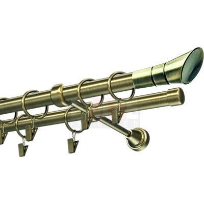 Karpol Garniža 19 mm Cosmo antik dvojitá 150 - 600 cm