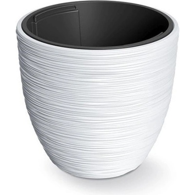 PROSPERPLAST Kvetináč FURU biely 34,9cm
