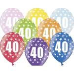 PartyDeco Балон за рожден ден с число 40