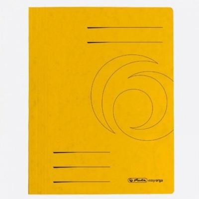 Herlitz Папка от картон Herlitz Easyorga, с машинка, жълта (OK1249)