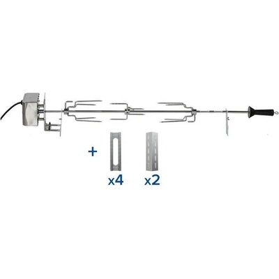 Set na rožnění - motor, jehla, 2 vidlice, uchycení, kryty hořáků Rotisserie Kit Campingaz 2181640