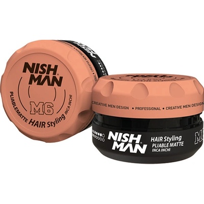 Nishman M6 Pliable Matte vosk na vlasy bez leska kokos 100 ml