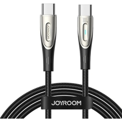 JOYROOM Кабел за данни JOYROOM STAR-LIGHT Type-C - Type-C, 120 см, ЧЕРЕН SA27-CC5 1 (SA27-CC5 1)