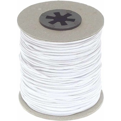 Klobúková guma guľatá 1mm biela