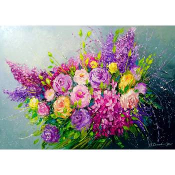 Image 1 of Enjoy - Puzzle A Bouquet of Roses for Her - 1 000 piese