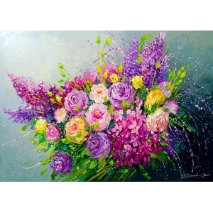Enjoy - Puzzle A Bouquet of Roses for Her - 1 000 piese