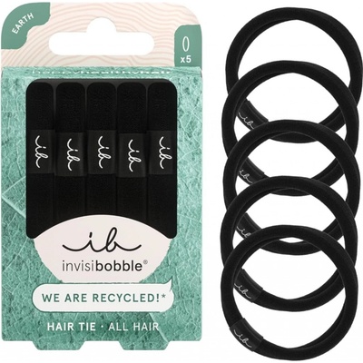 Gumičky do vlasů Invisibobble Hair Tie Black - 5 ks, černé – Zboží Dáma