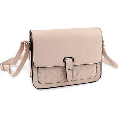Kabelka crossbody 23x17 cm střední 8 béžová světlá
