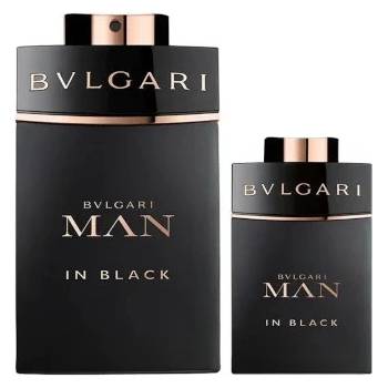 Bvlgari Man in Black - Подаръчен комплект за мъже: 60мл парфюм EDP + 15мл парфюм EDP