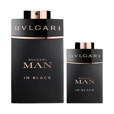 Bvlgari Man in Black - Подаръчен комплект за мъже: 60мл парфюм EDP + 15мл парфюм EDP
