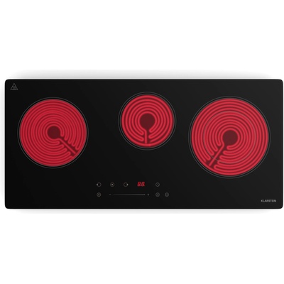 CeramEase Slim VTC плот, стъклокерамика, 3 нагреваеми зони, 5, 2 kW, сензорен, таймер (OV15-KL-CE-75Slm-Blk) (OV15-KL-CE-75Slm-Blk)