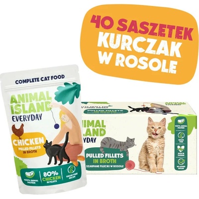 ANIMAL ISLAND Chicken in broth 40x 85 g
