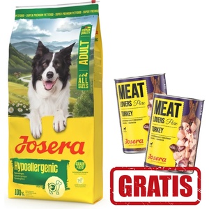Josera Хипоалергенична 12, 5кг + 2 х 400 г БЕЗПЛАТНО