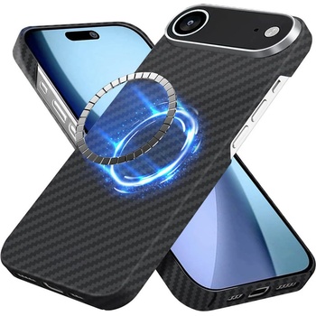 Techsuit Кевларен кейс с MagSafe за iPhone 17 Air - Techsuit Aramid Fiber MagSafe Ultra Slim Case (черен) (KF2353450)