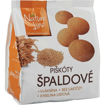 NatureLine piškoty špaldové bez laktózy 120 g