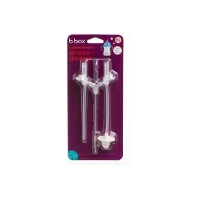 b.box Set of 2 spare straw and toothbrush for new B. Box water bottle